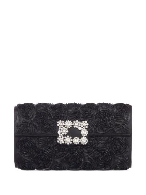 Efflorescence crystal-buckle clutch bag by ROGER VIVIER