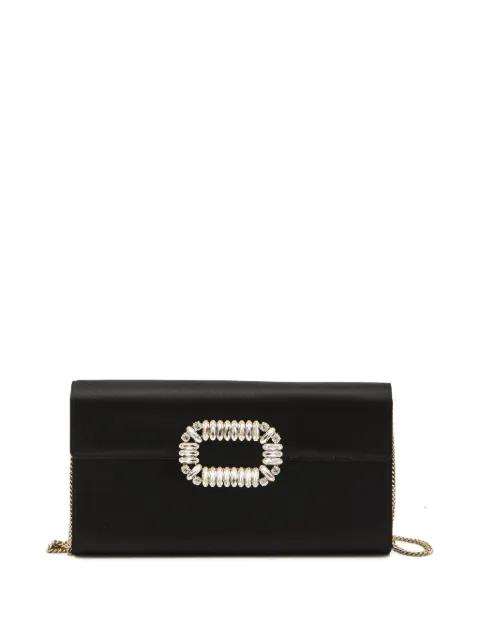 Pilgrim crystal-embellished clutch bag by ROGER VIVIER