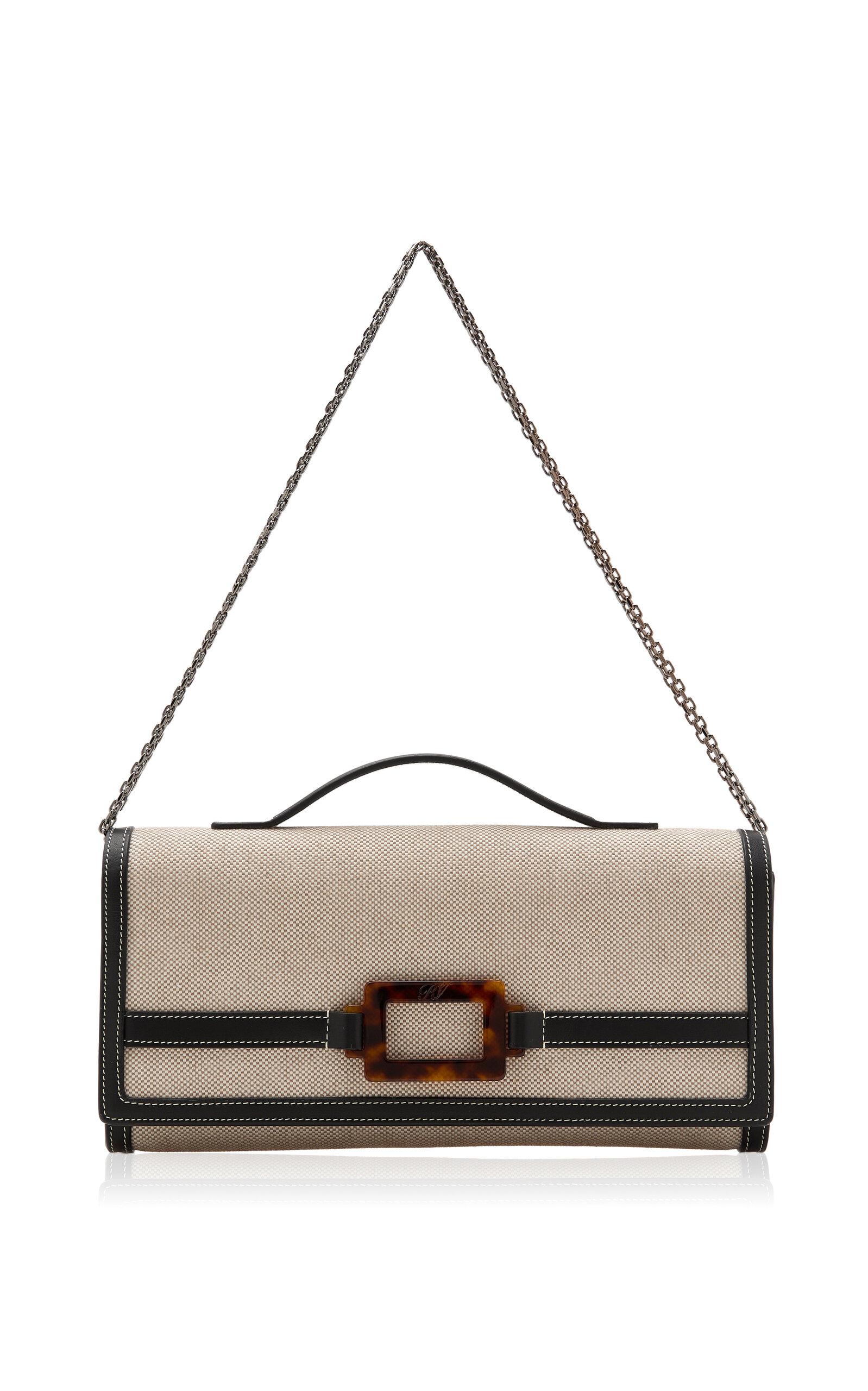 Roger Vivier Belle Vivier Canvas Clutch - Moda Operandi by ROGER VIVIER
