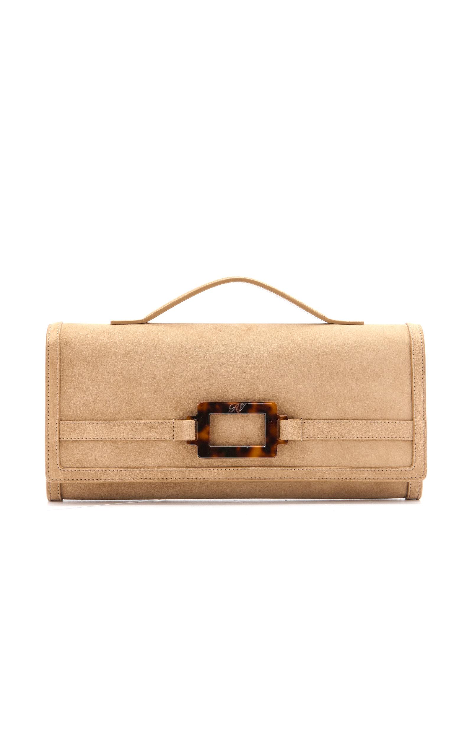 Roger Vivier Belle Vivier Suede Clutch - Moda Operandi by ROGER VIVIER
