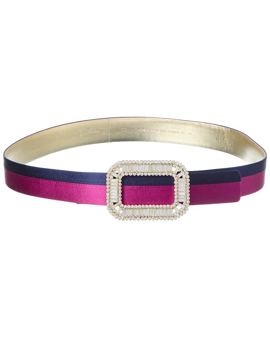 Roger Vivier Centure Pilgrim Satin Belt by ROGER VIVIER Roger Vivier Centure Pilgrim Satin Belt by ROGER VIVIER
