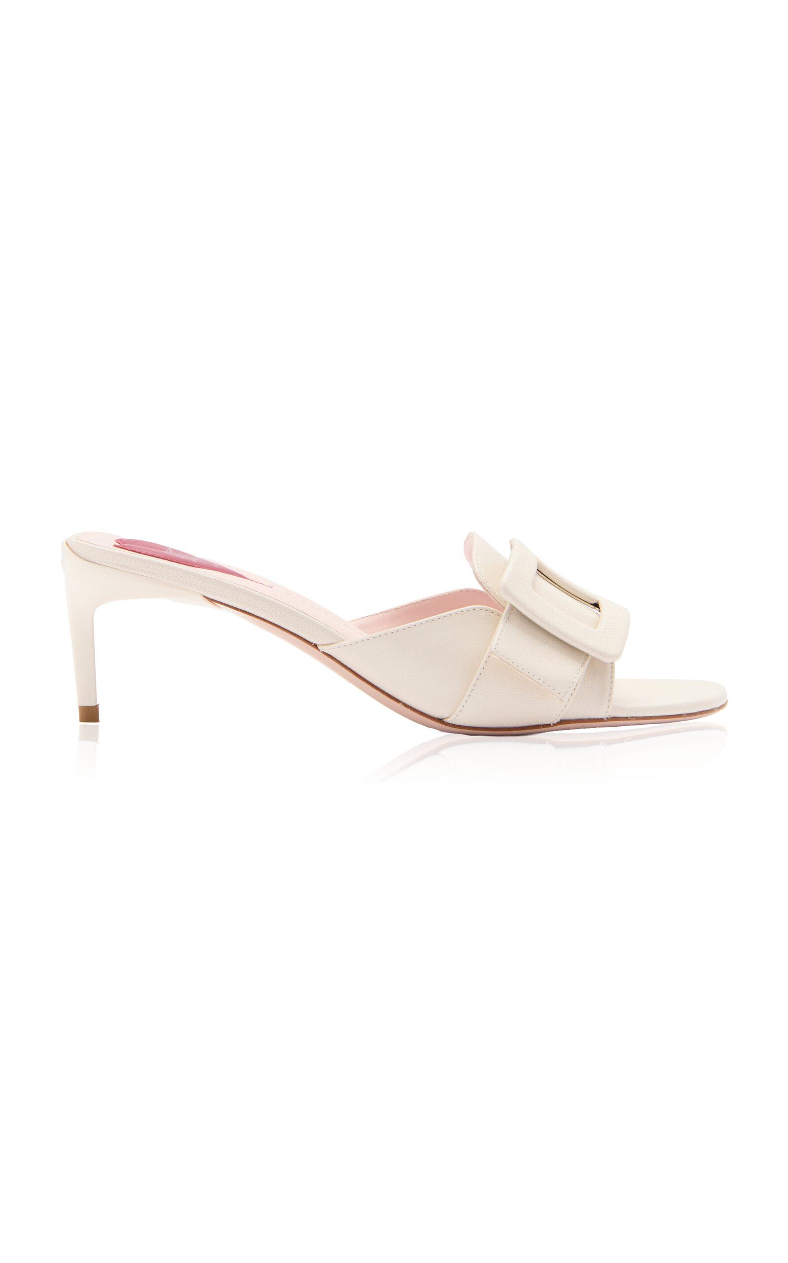 Roger Vivier Choc Leather Mules - Moda Operandi by ROGER VIVIER