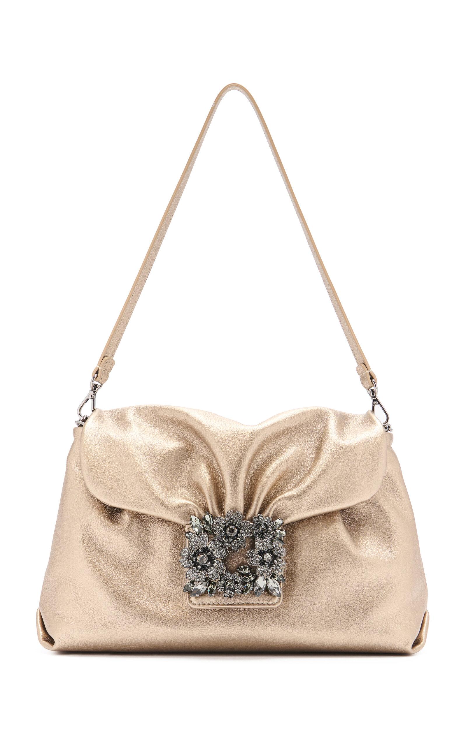 Roger Vivier Efflorescence Laminated Leather Evening Bag - Moda Operandi by ROGER VIVIER