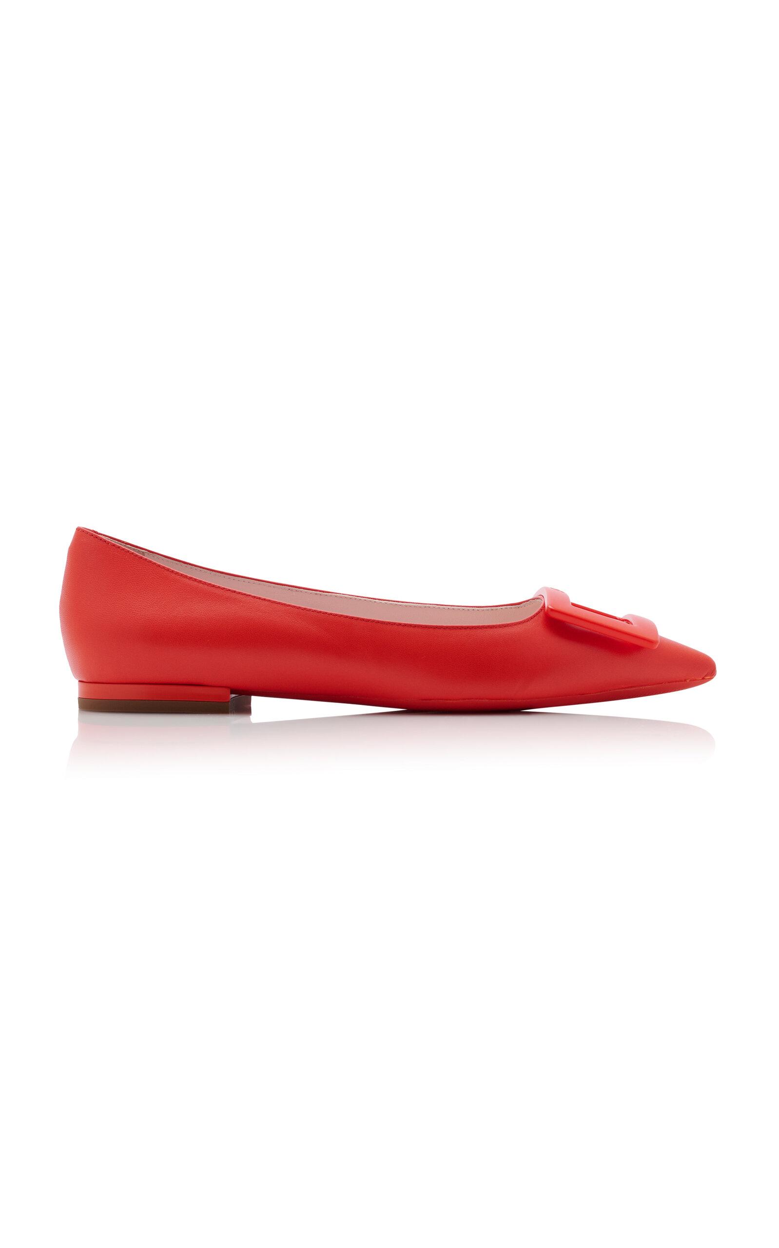 Roger Vivier Gommettine Leather Flats - Moda Operandi by ROGER VIVIER