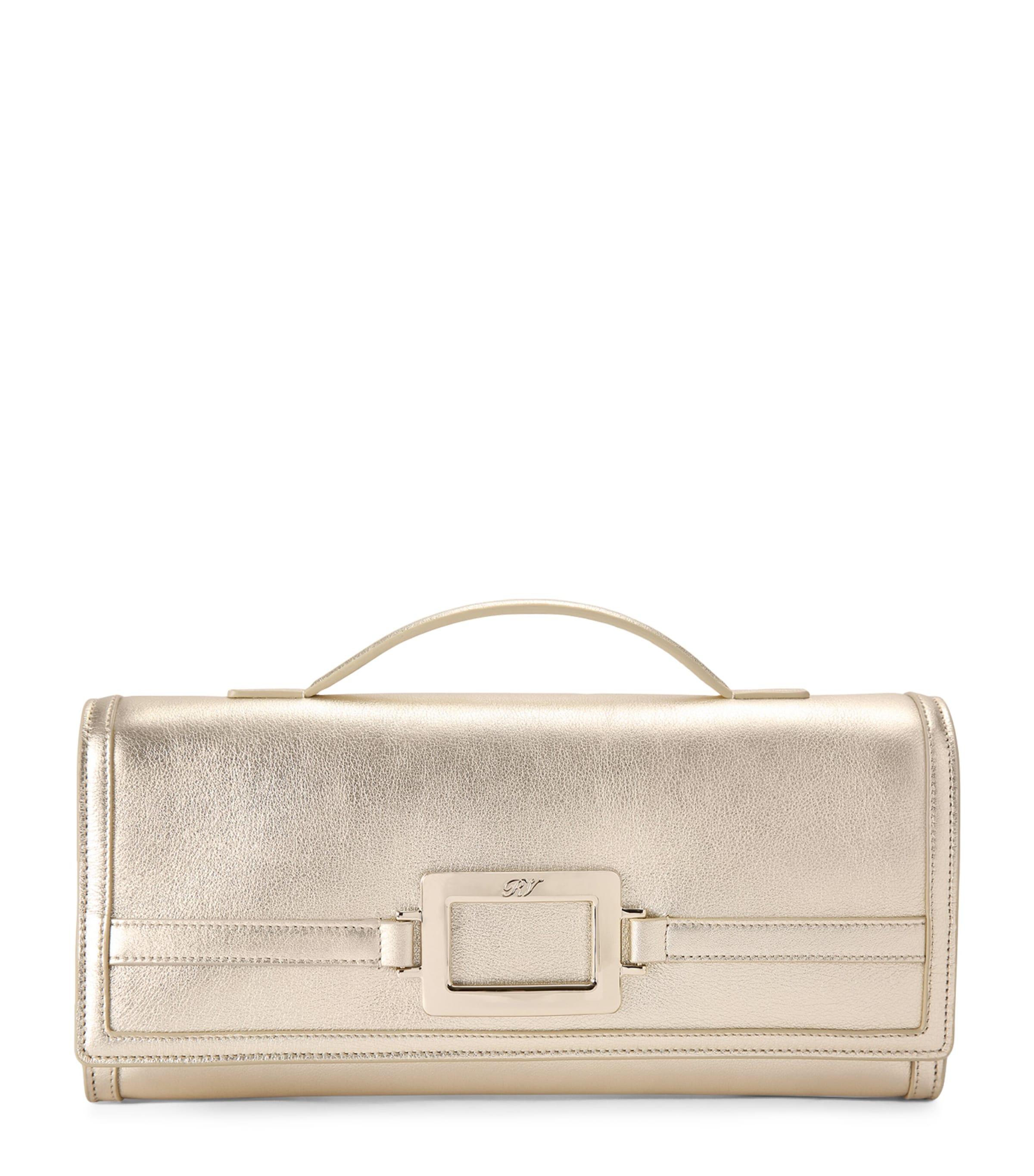 Roger Vivier Leather Belle Vivier Clutch Bag by ROGER VIVIER