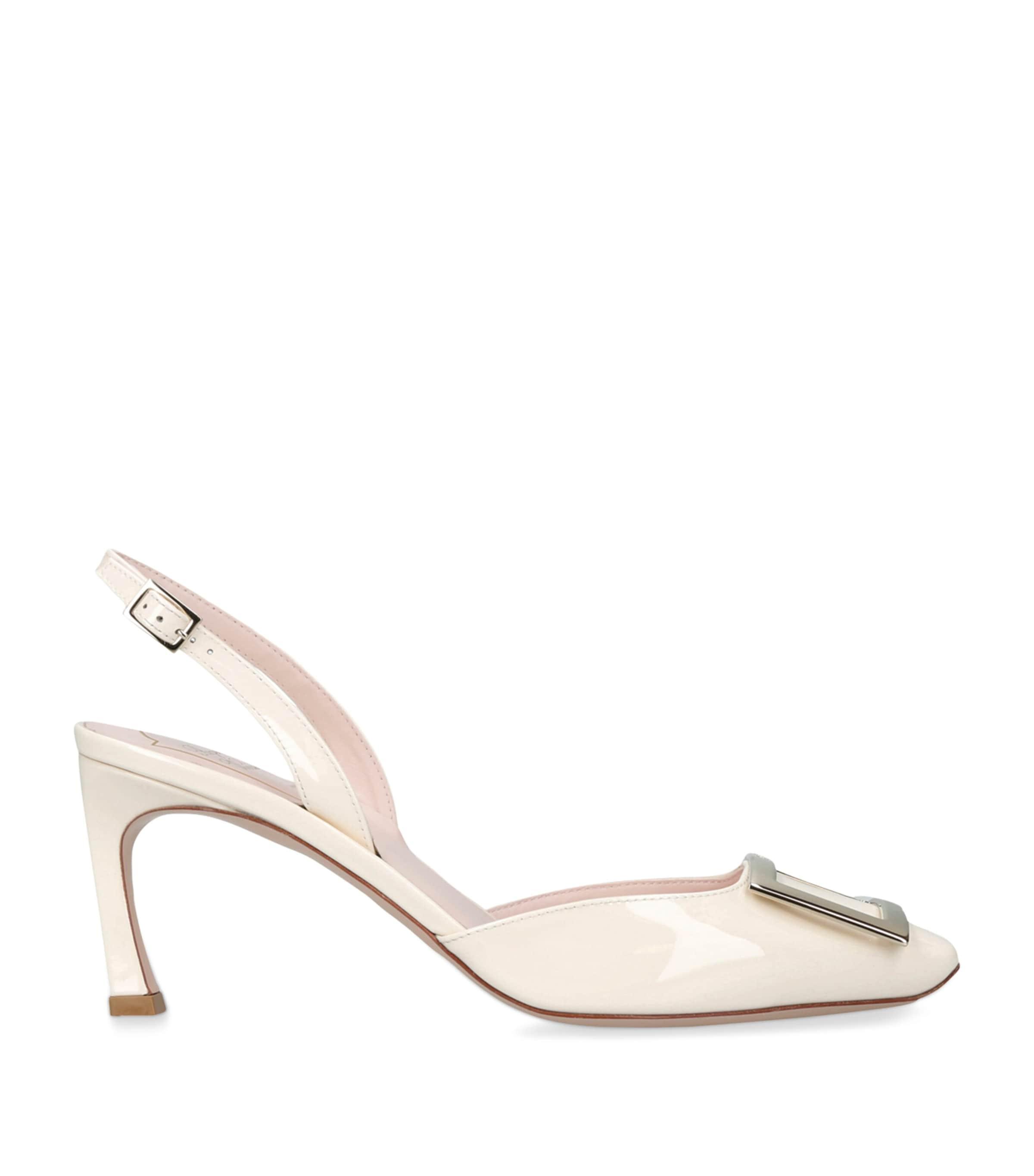 Roger Vivier Leather Trompette Slingback Pumps 70 by ROGER VIVIER