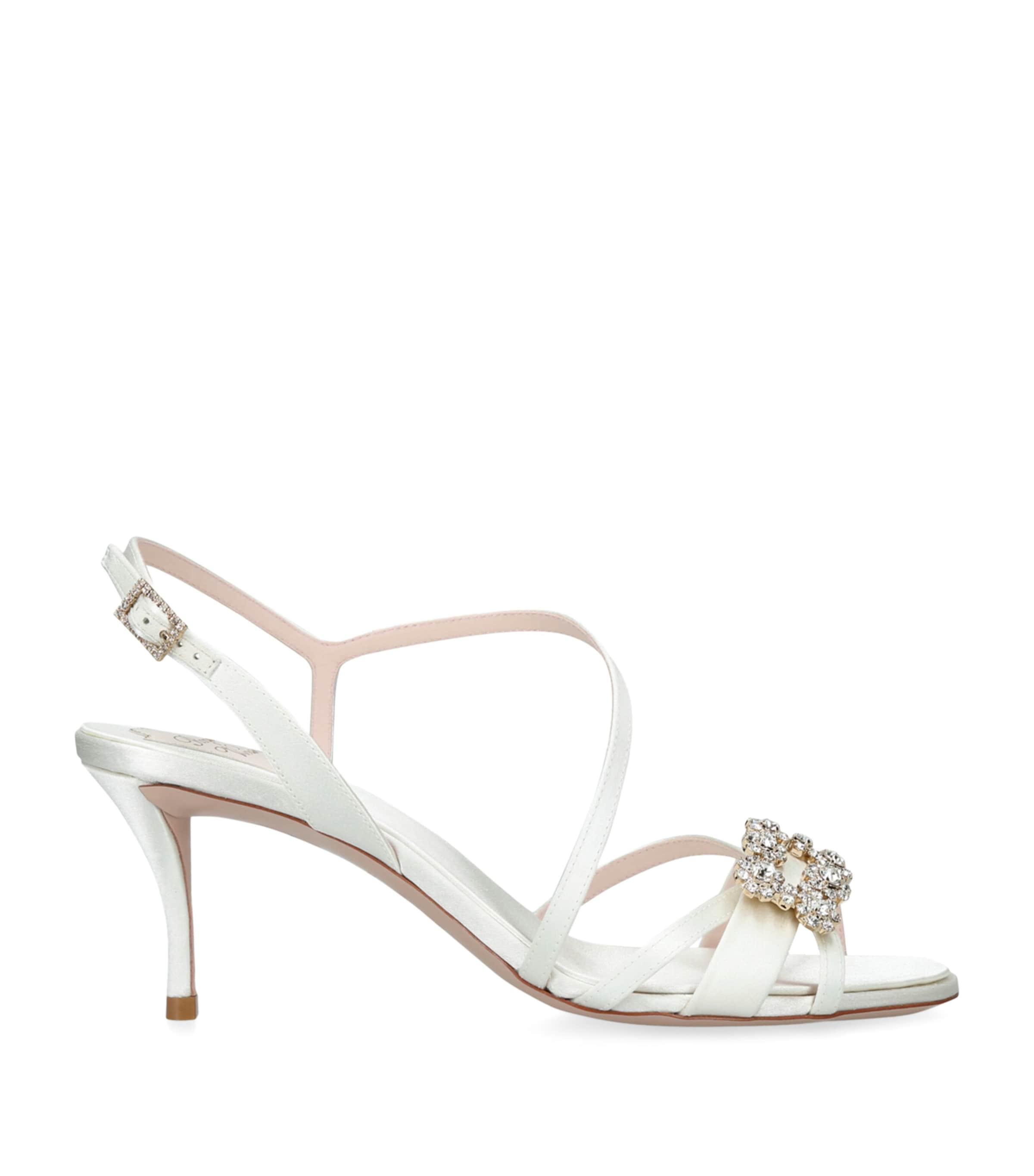 Roger Vivier Mini Flower Strass Heeled Sandals 65 by ROGER VIVIER