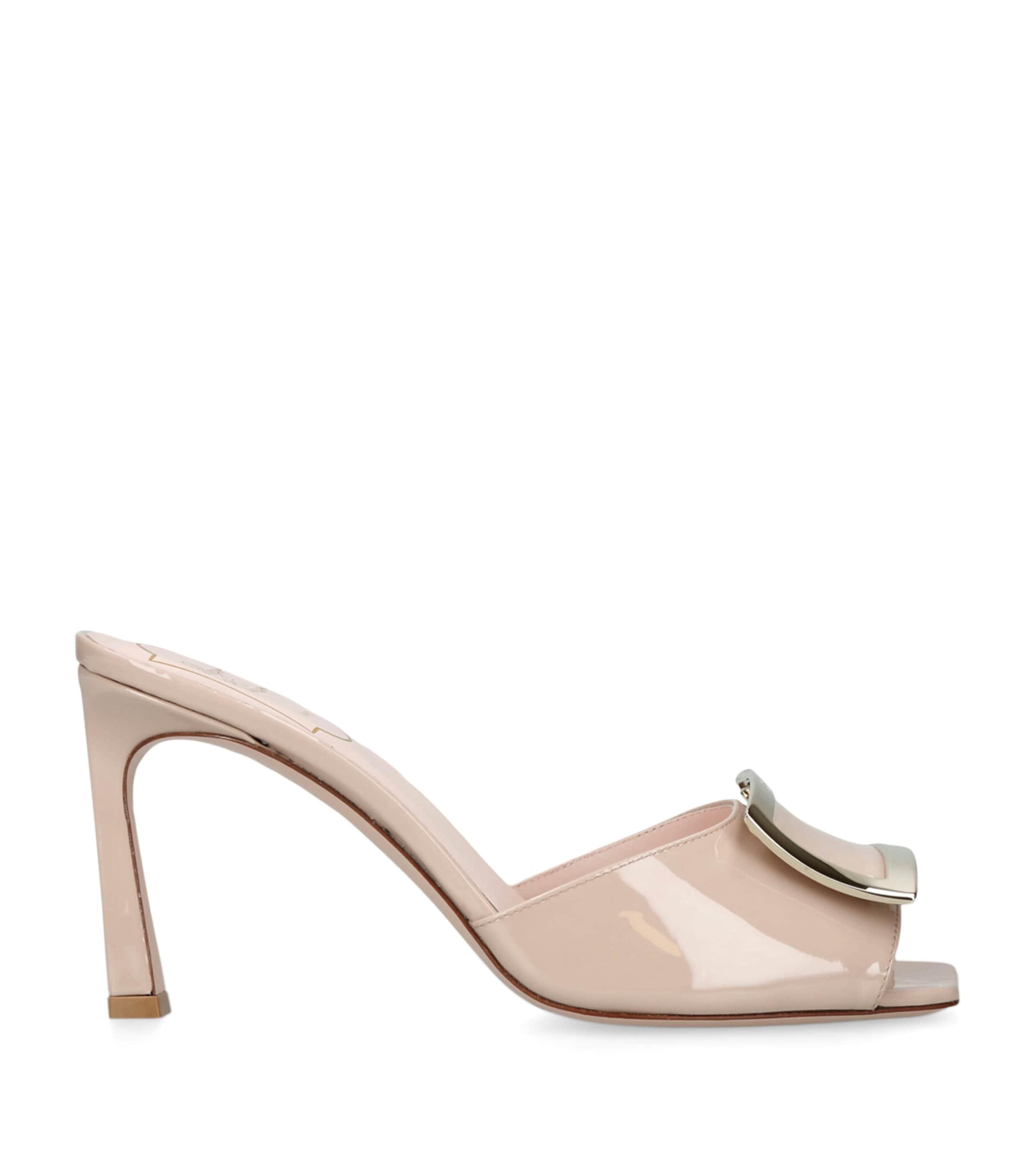 Roger Vivier Patent Leather Trompette Heeled Mules 85 by ROGER VIVIER