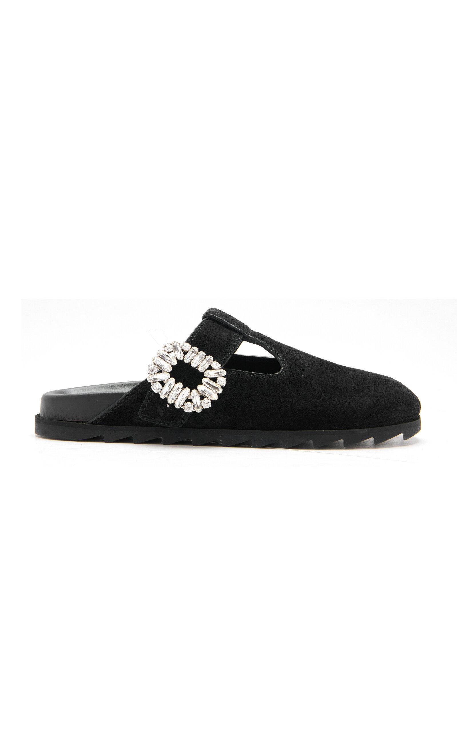 Roger Vivier Slidy Viv Suede Mules - Moda Operandi by ROGER VIVIER