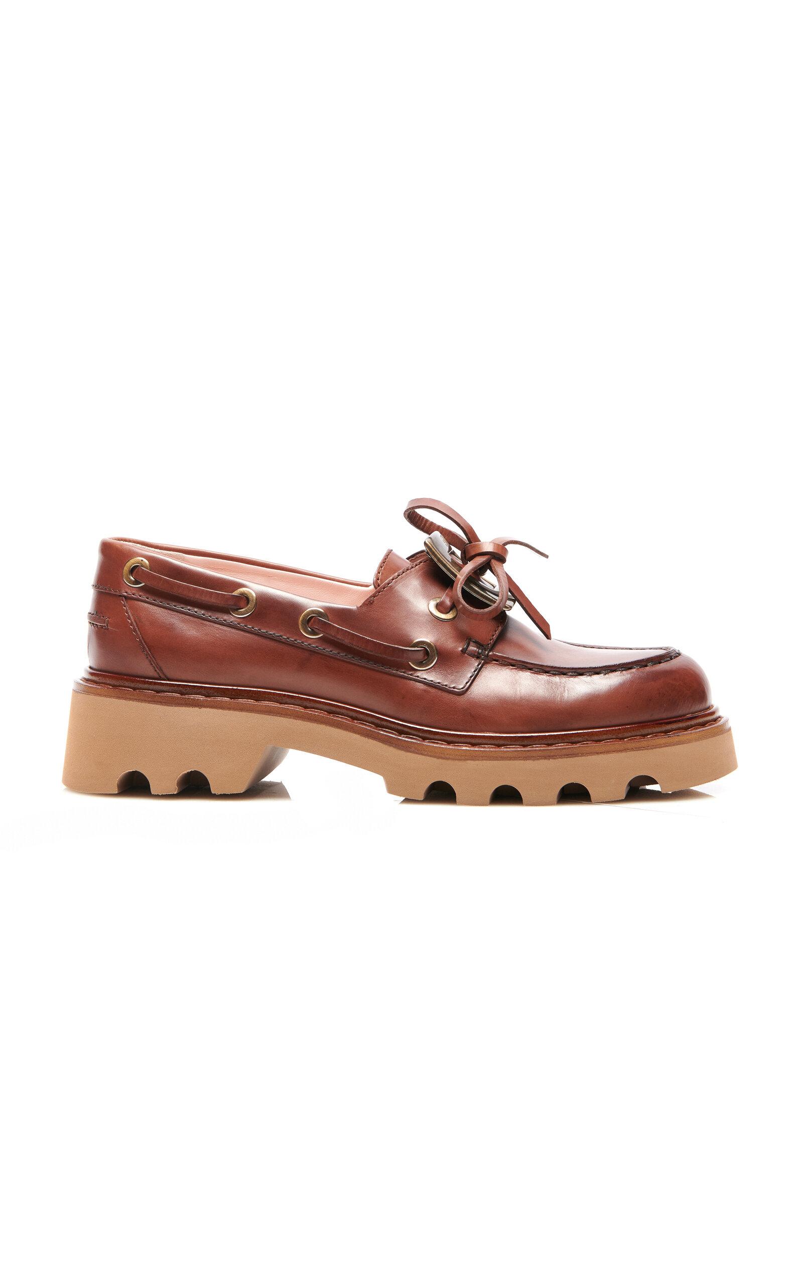 Roger Vivier Viv Rangers Leather Boat Shoes - Moda Operandi by ROGER VIVIER