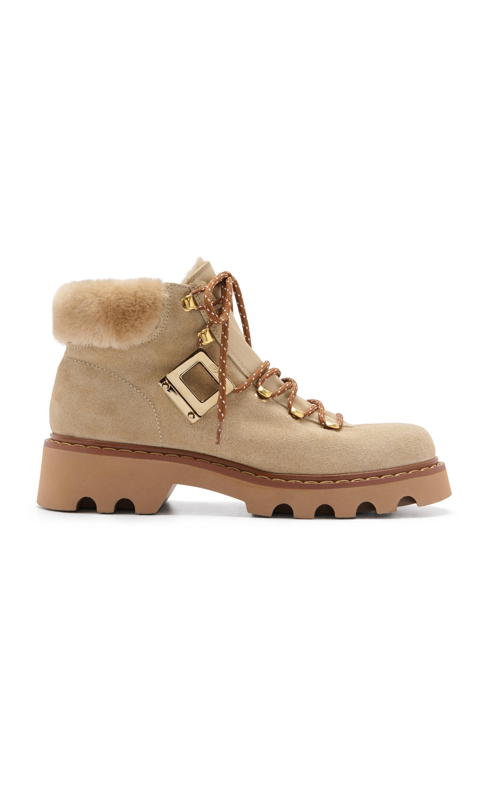 Roger Vivier Viv Rangers Truck Shearling Booties - Moda Operandi by ROGER VIVIER