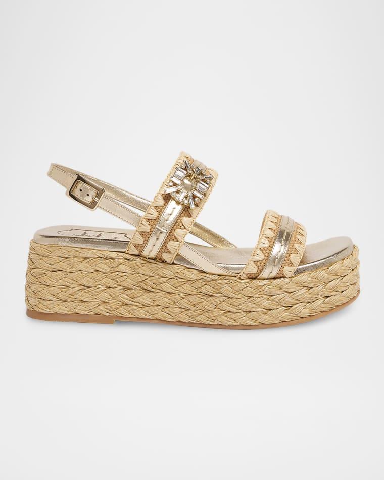Summer Strass 60mm Espadrille Platform Sandals by ROGER VIVIER