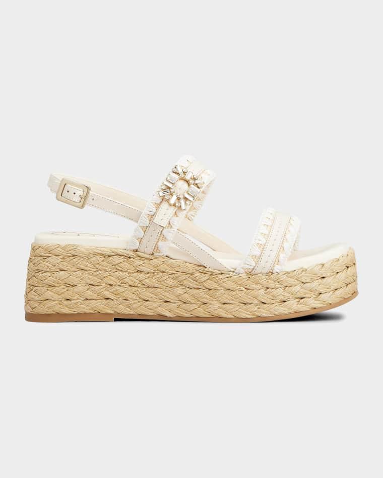 Summer Strass Platform Espadrille Sandals by ROGER VIVIER