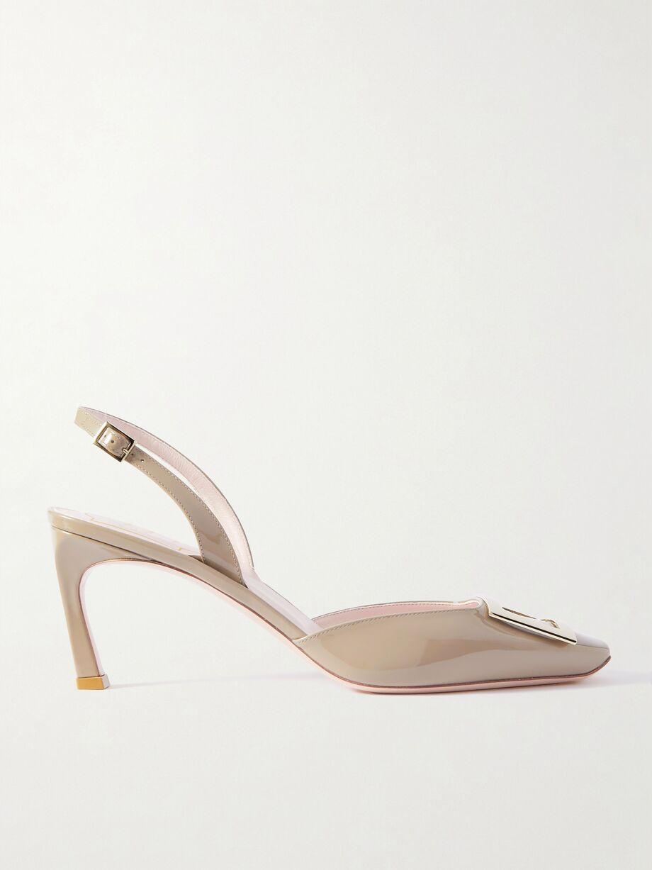 Trompette 70 patent-leather slingback pumps by ROGER VIVIER