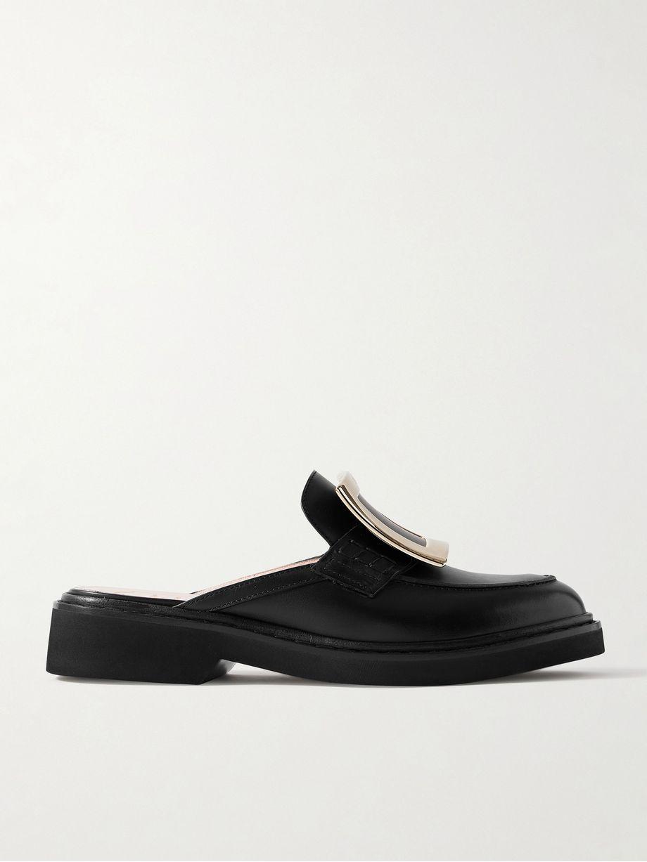 Viv Rangers embellished leather slippers by ROGER VIVIER