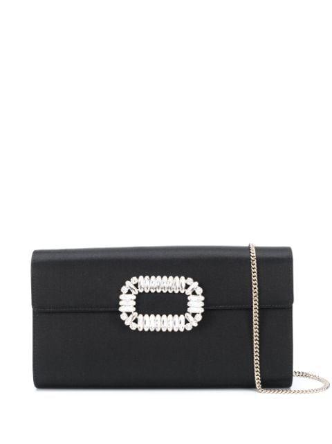 crystal plaque shoulder bag by ROGER VIVIER