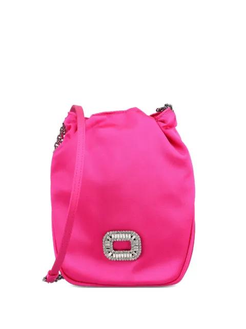 embellished pink shoulder bag by ROGER VIVIER