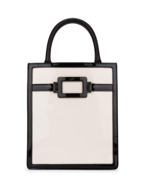 leather tote bag by ROGER VIVIER