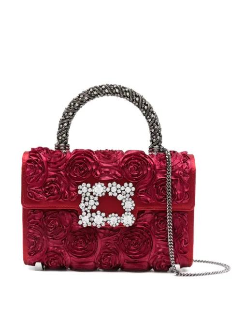 rose-embellishment tote bag by ROGER VIVIER