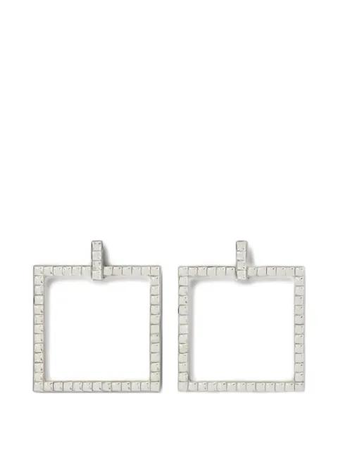 square strass earrings by ROGER VIVIER