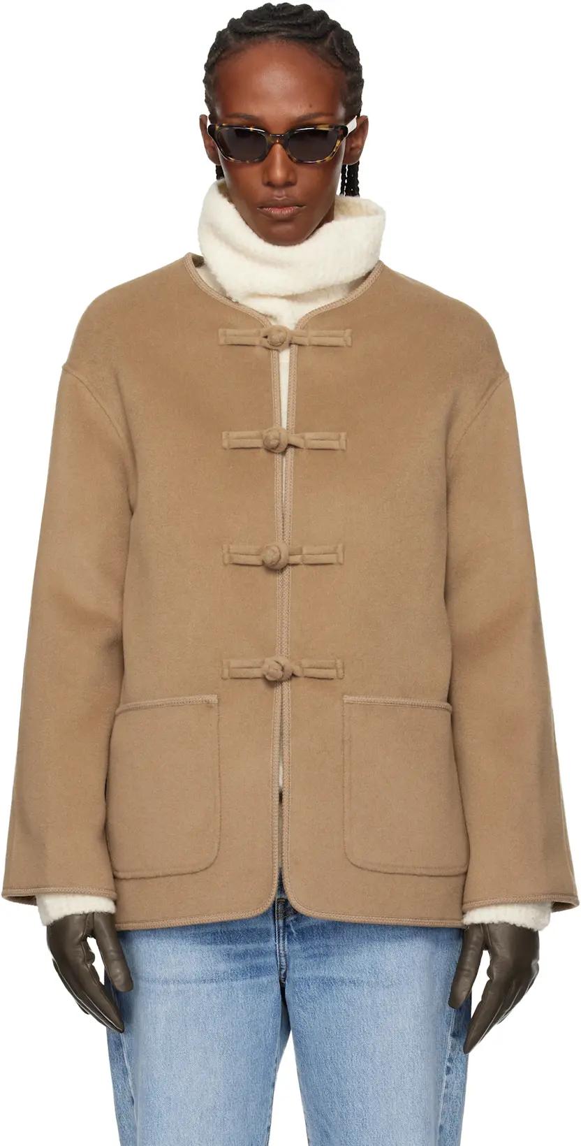 Beige Double-Faced Wool Jacket by ROHE