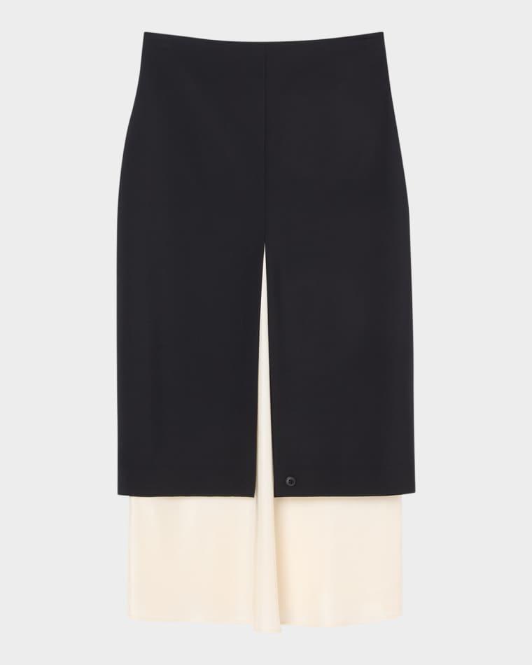 Contrast Upside Down Skirt by ROHE