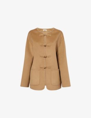 Round-Neck Patch-Pocket Wool-And-Cashmere Jacket by ROHE FRAMES