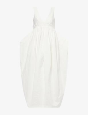 Sculptural Textured Cotton-Blend Maxi Dress by ROHE FRAMES