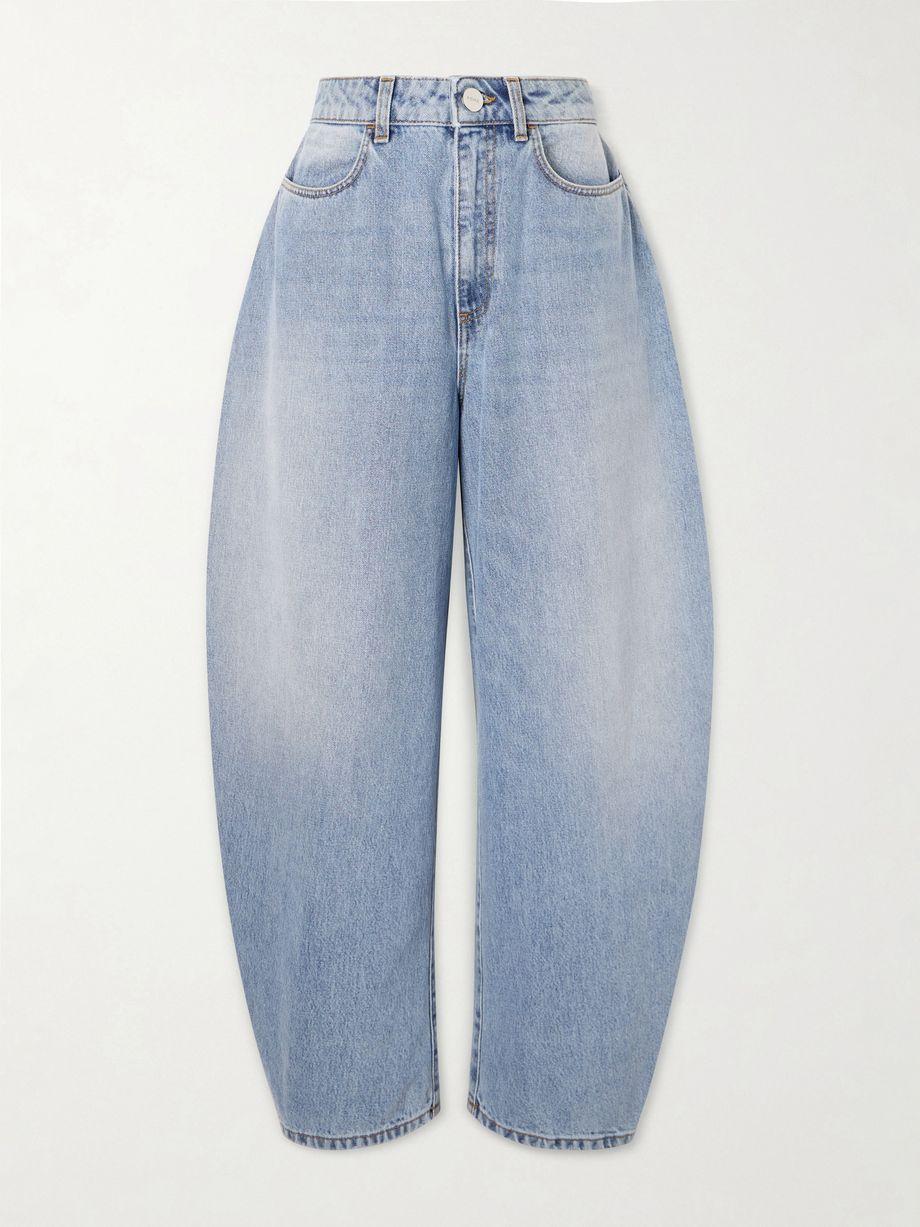 High-rise barrel-leg jeans by ROHE