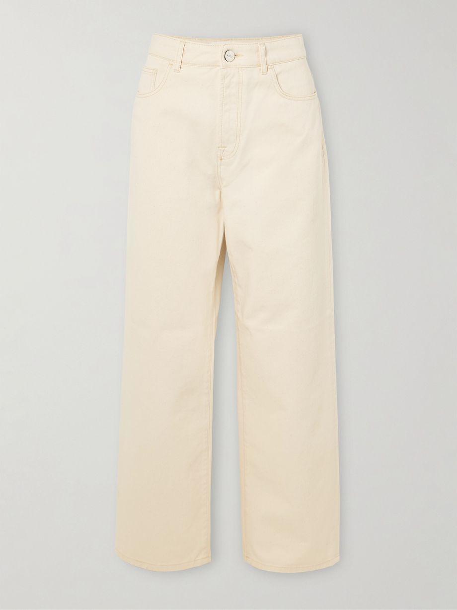 High-rise wide-leg jeans by ROHE