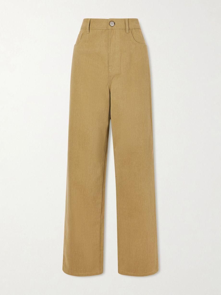 High-rise wide-leg jeans by ROHE