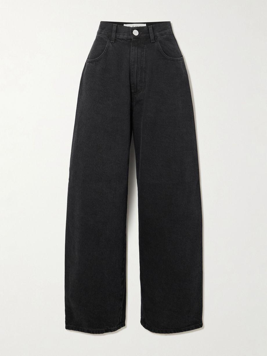 High-rise wide-leg jeans by ROHE
