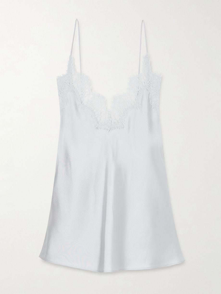 Lace-trimmed silk camisole by ROHE