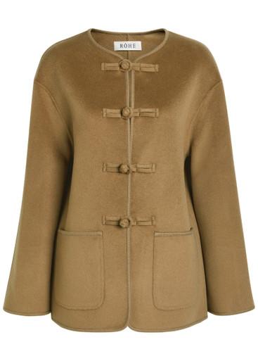 Mandarin wool and cashmere-blend jacket by ROHE