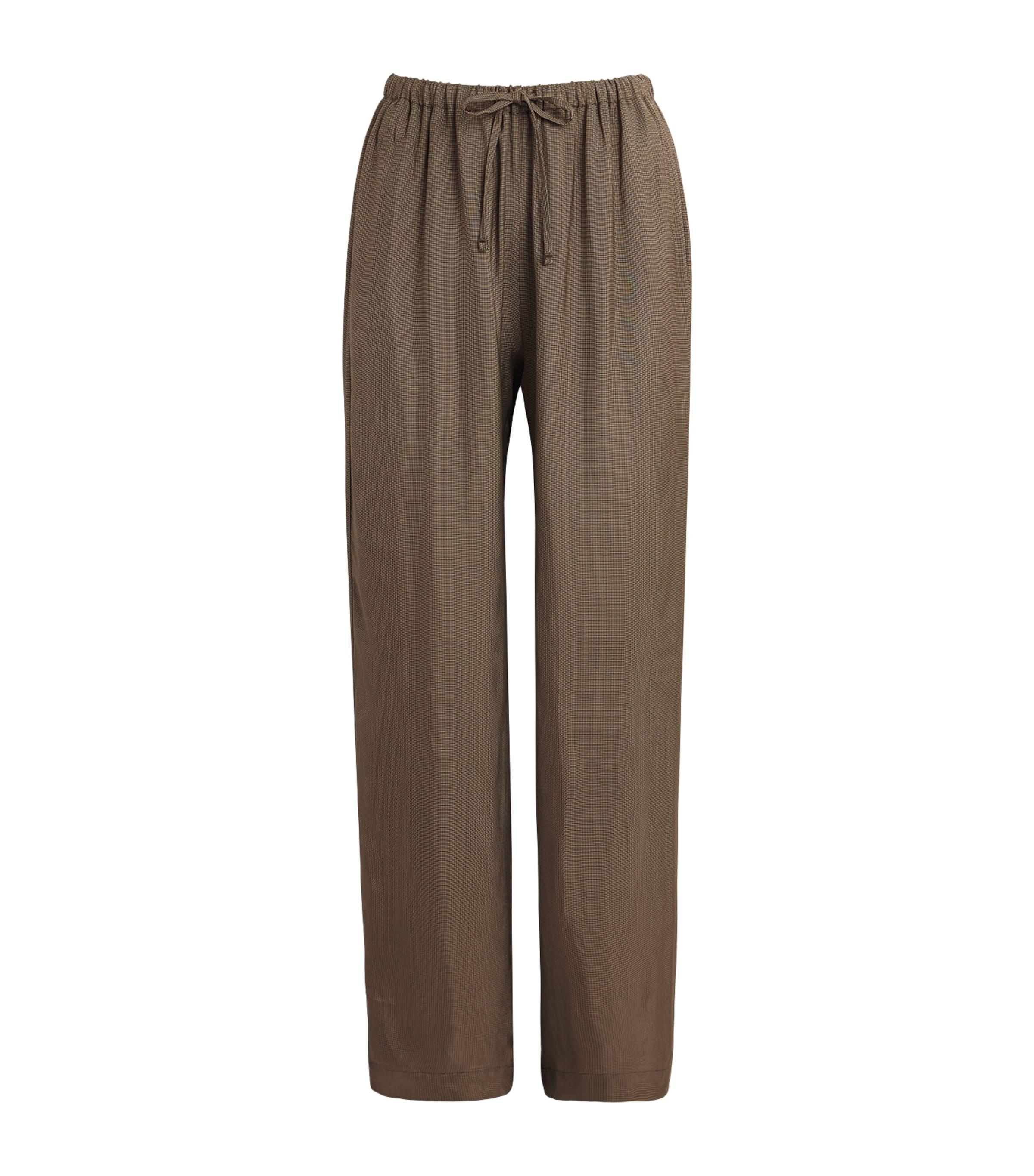 Róhe Check Drawstring Trousers by ROHE