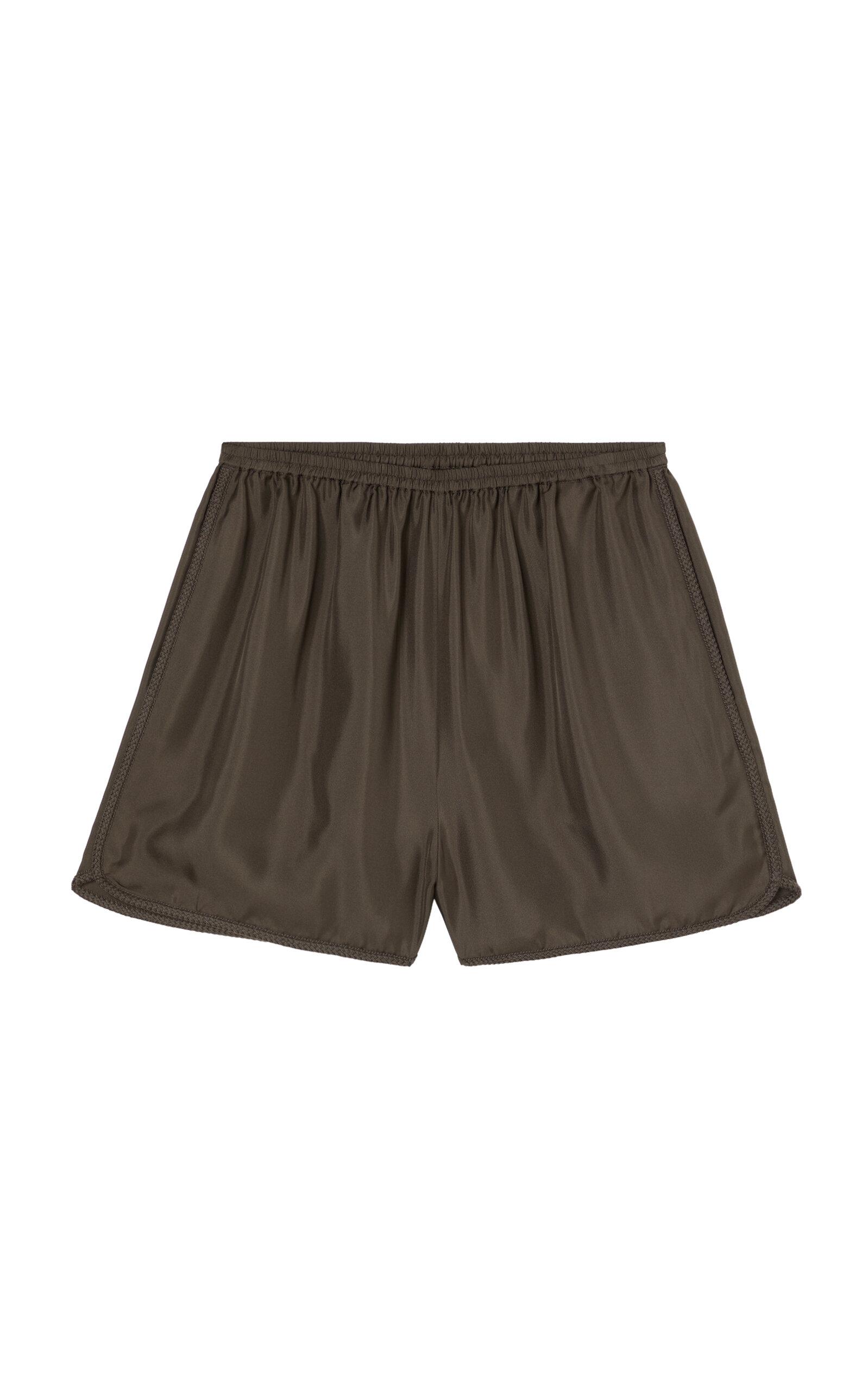 Róhe Taped Silk Shorts - Moda Operandi by ROHE