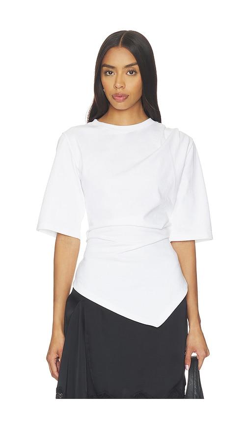 Rohe Reinvented Twisted T-shirt in White by ROHE