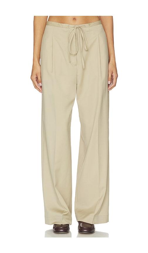 Rohe Relaxed Drawstring Trousers in Beige by ROHE