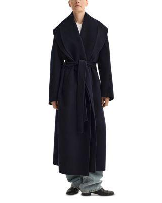 Signature Double Faced Wool Scarf Coat by ROHE