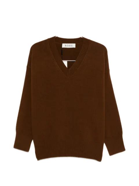 V-neck knitted sweater by ROHE