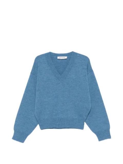 V-neck long-sleeve sweater by ROHE