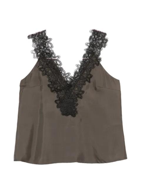 V-neck silk top by ROHE