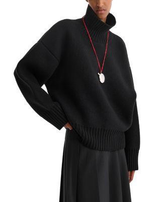 Wool Sculptural Turtleneck Sweater by ROHE