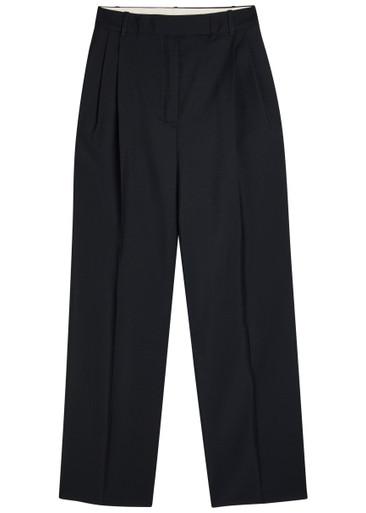 Wool-blend straight-leg trousers by ROHE