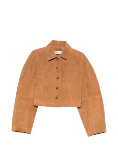 cropped suede jacket by ROHE