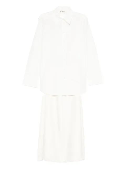 cut out-detail shirt dress by ROHE