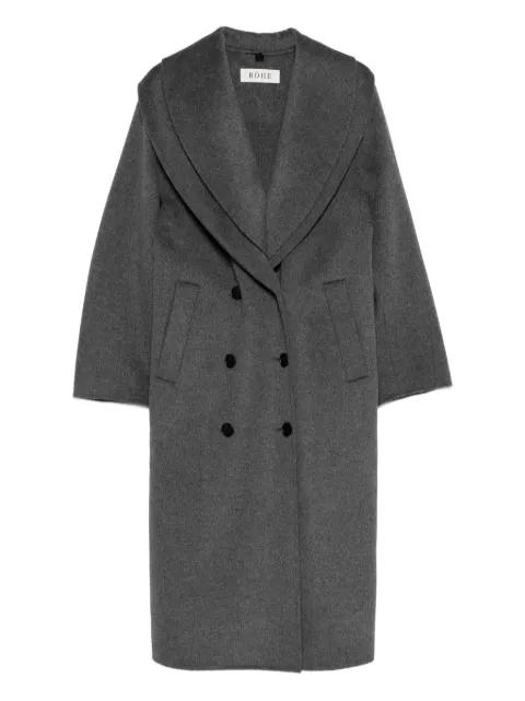 double-layered scarf coat by ROHE