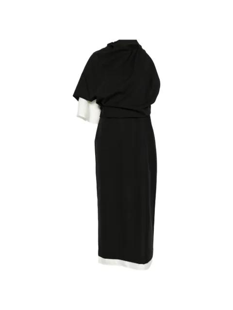 draped one-shoulder maxi dress by ROHE