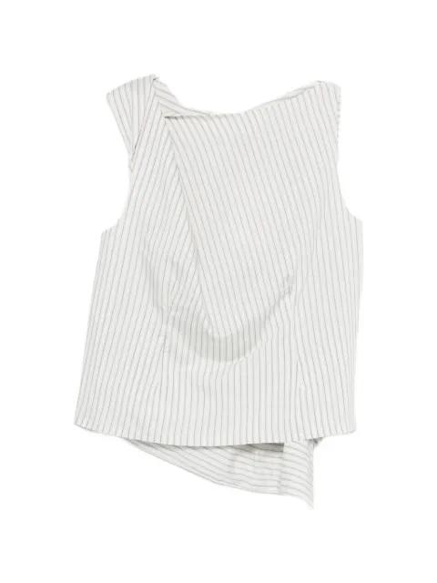 draped striped blouse by ROHE