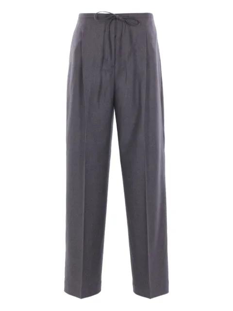 drawstring-waist pleated trousers by ROHE